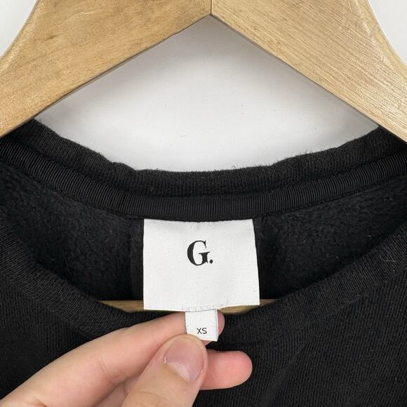 G Label GOOP Sweatshirt Womens XSmall Puff Sleeve Ruffle Minimalist Preppy Luxe - Picture 6 of 8